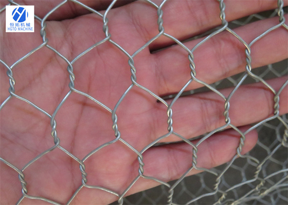 Malla hexagonal ligera de Oilproof Gabion, red hexagonal galvanizada sumergida caliente