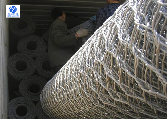 alambre hexagonal Mesh Netting Stone Basket Corrosion de 100m m Multiscene resistente